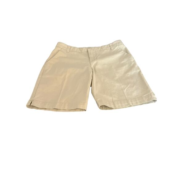 PATAGONIA W’s STRETCH ALL OVER WOMENS KHAKI HIKING WALKING SHORTS SIZE 2 - Picture 1 of 11